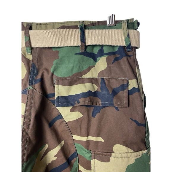 Propper Woodland Camo Ripstop Cargo Pants Men's S/R Military BDU Tactical w/Belt - Picture 3 of 9